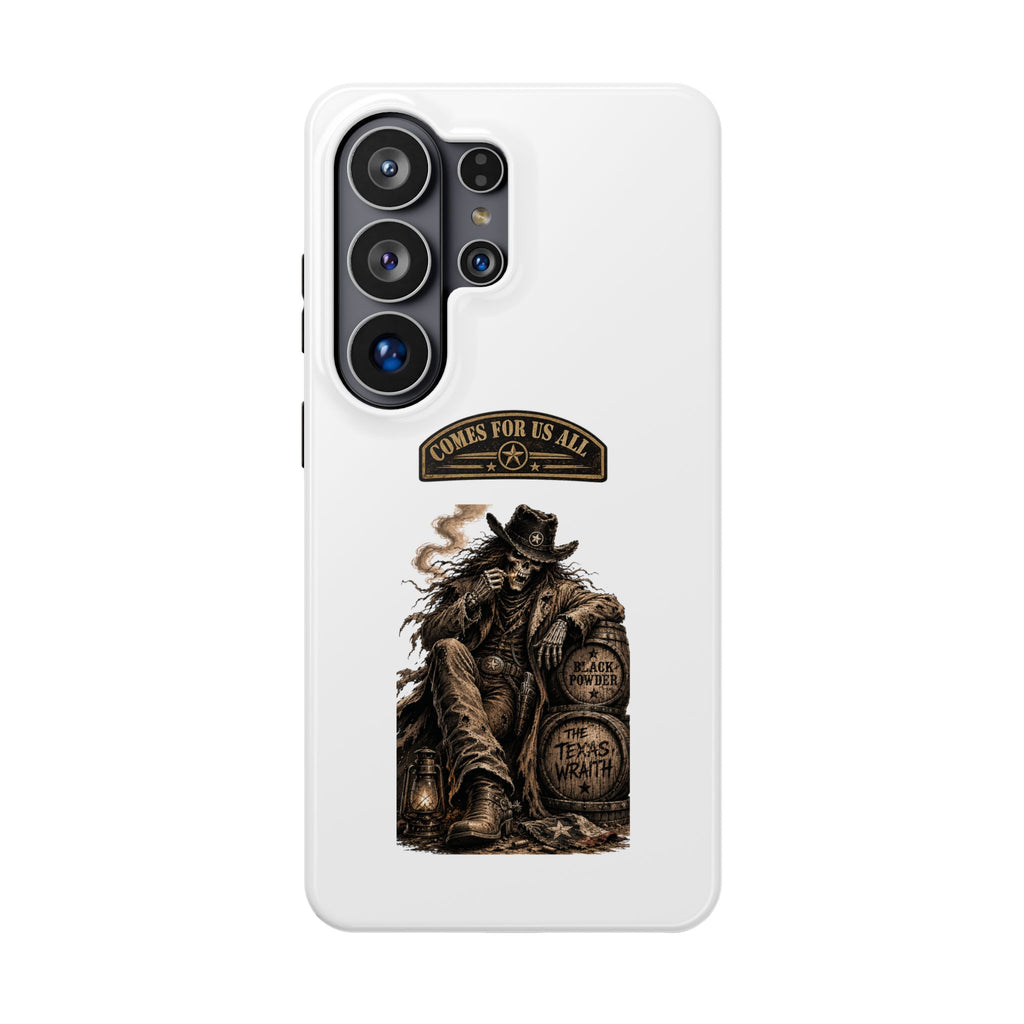 Cowboy Reaper Phone Case — 'Comes For Us All' Magnetic Impact-Resistant Design