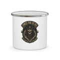 Enamel Mug — 'Comes For Us All' Skull Cowboy Camping Cup