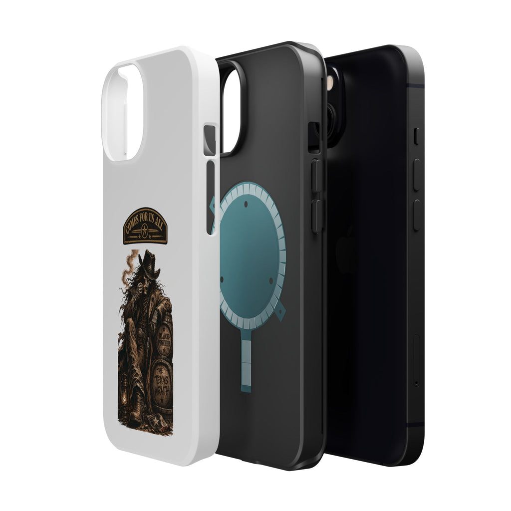 Cowboy Reaper Phone Case — 'Comes For Us All' Magnetic Impact-Resistant Design