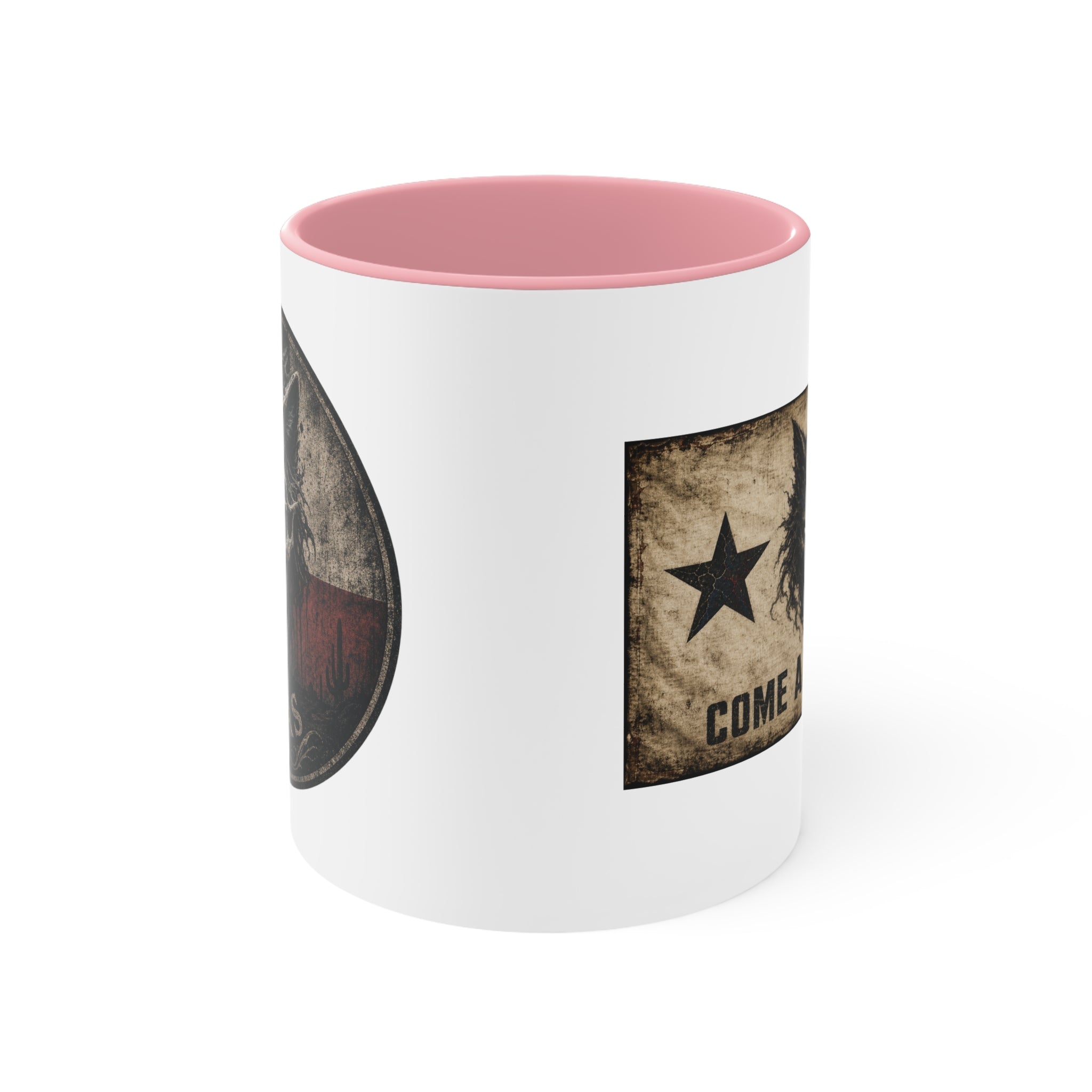 Texas Skull Coffee Mug — Rustic Lone Star Accent Cup