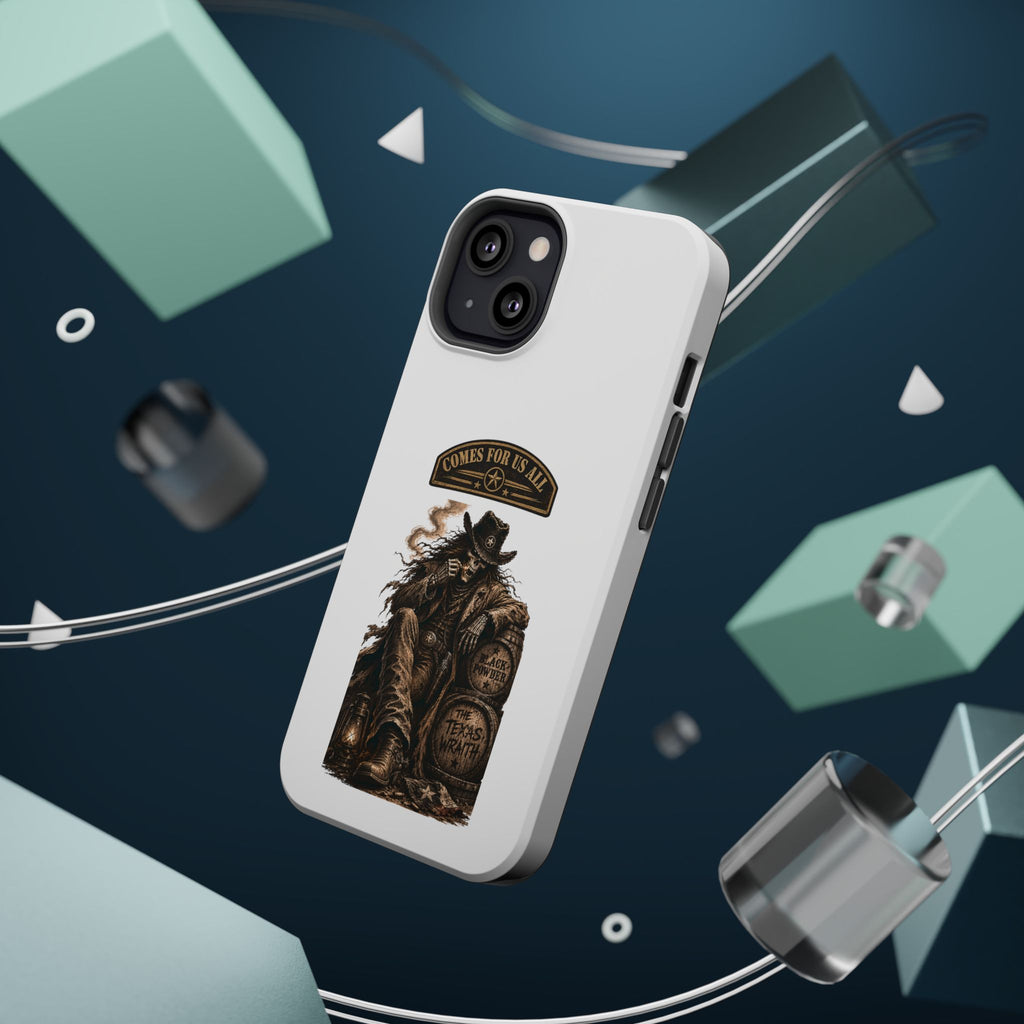 Cowboy Reaper Phone Case — 'Comes For Us All' Magnetic Impact-Resistant Design