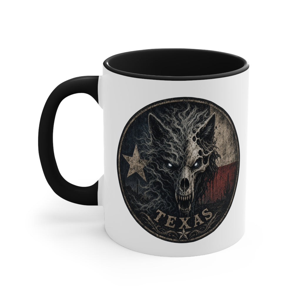 Texas Skull Coffee Mug — Rustic Lone Star Accent Cup