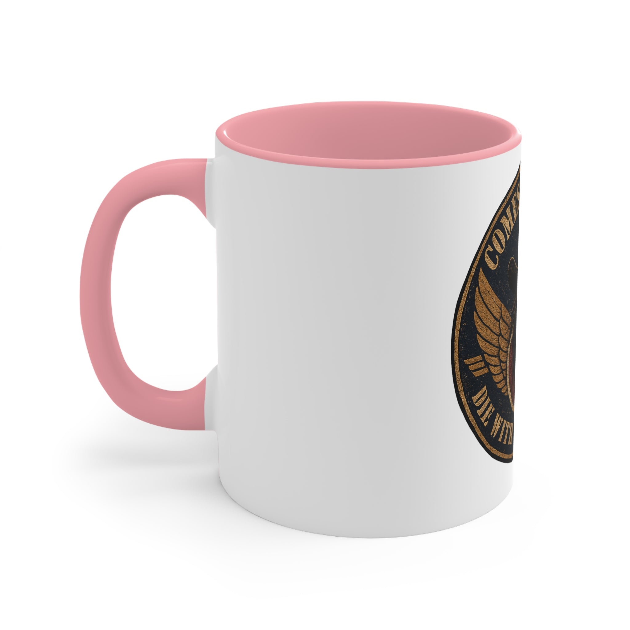 Skull Cowboy Accent Mug — "Comes For Us All" Gothic Biker Coffee Cup