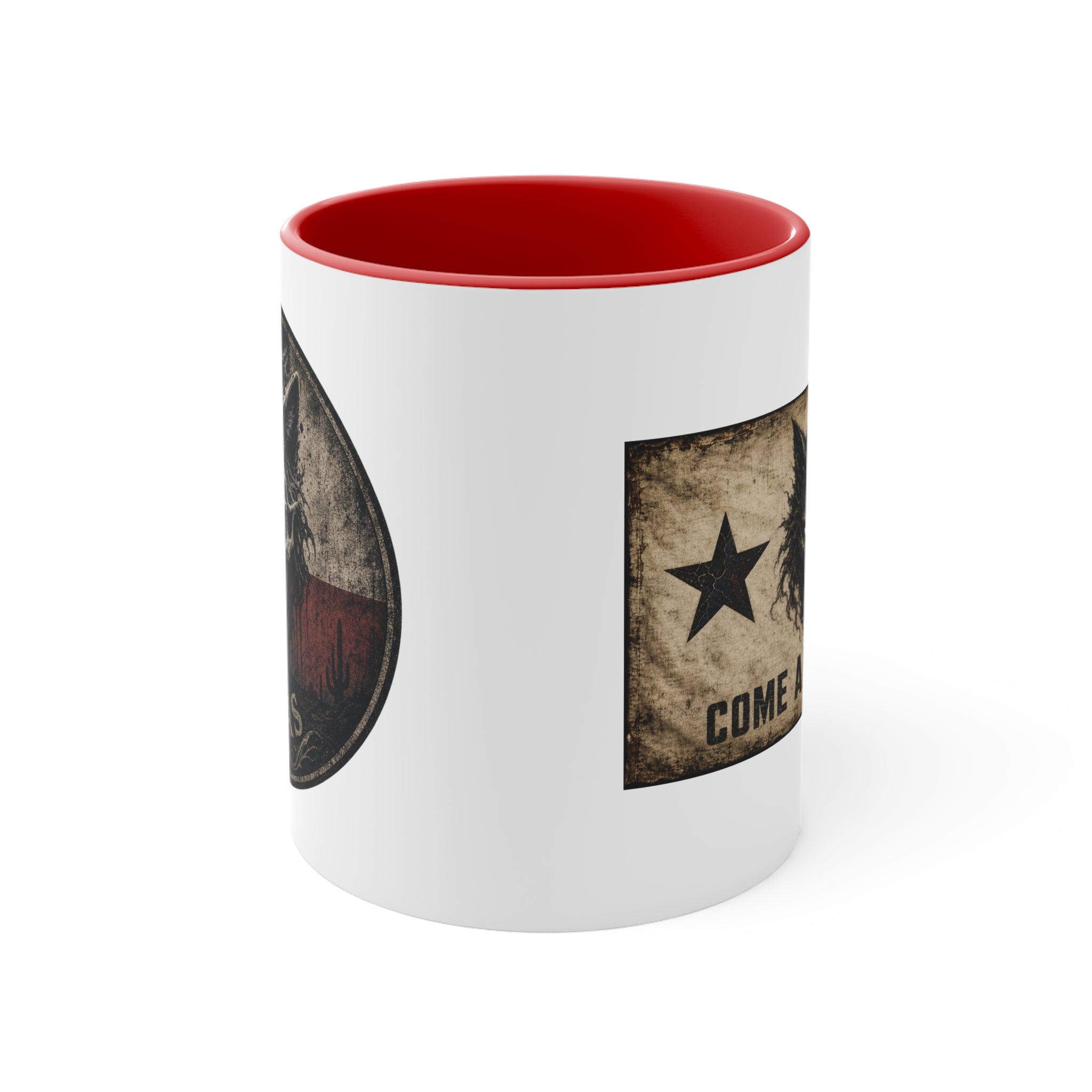 Texas Skull Coffee Mug — Rustic Lone Star Accent Cup