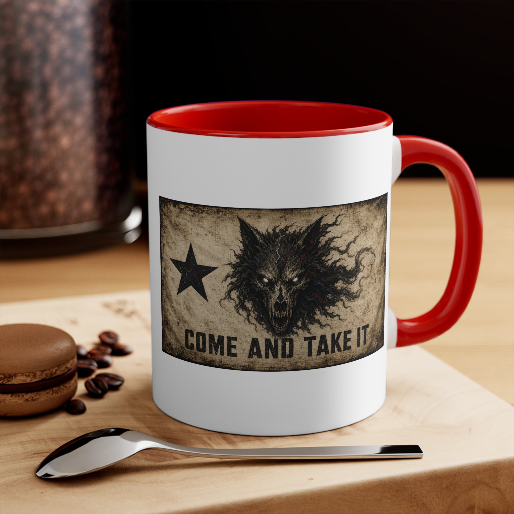 Texas Skull Coffee Mug — Rustic Lone Star Accent Cup