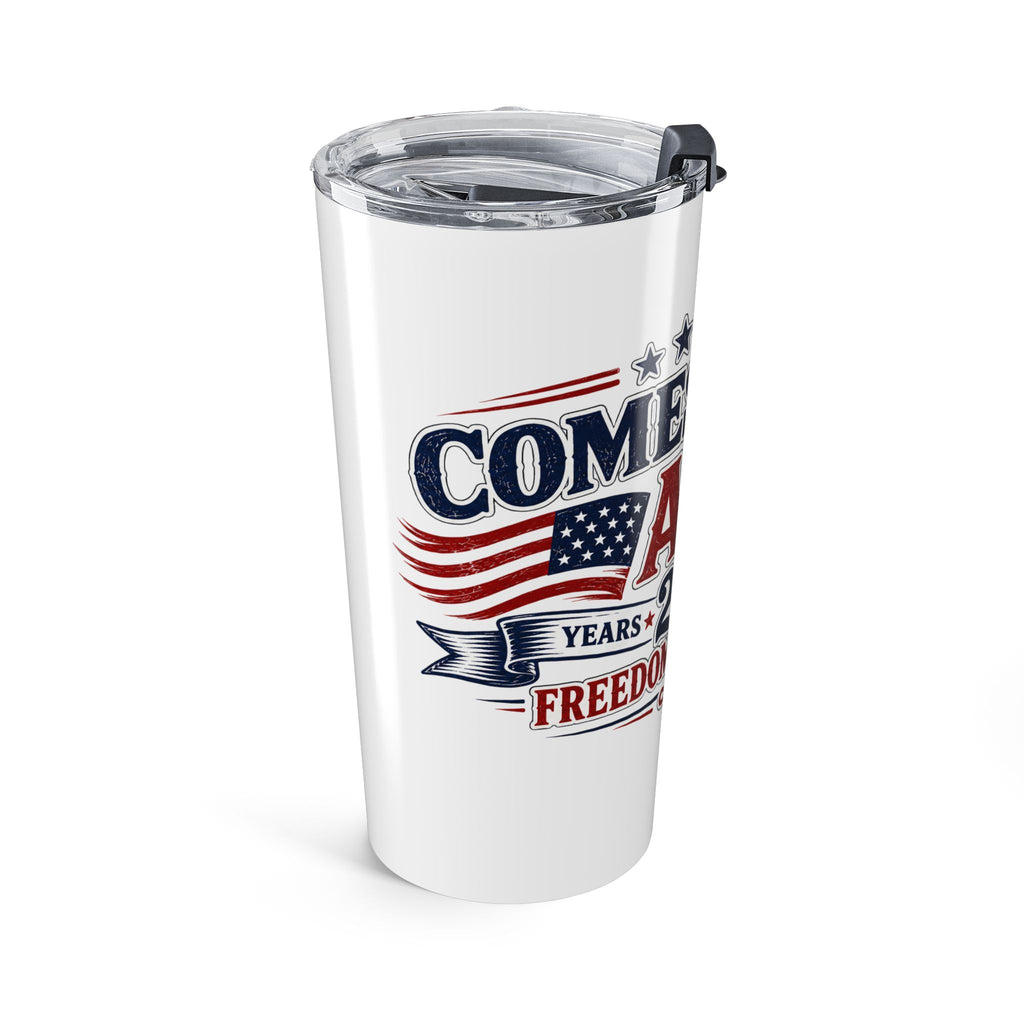 Patriotic 20oz Tumbler - 'James For All' 250 Years Freedom & Service Travel Mug