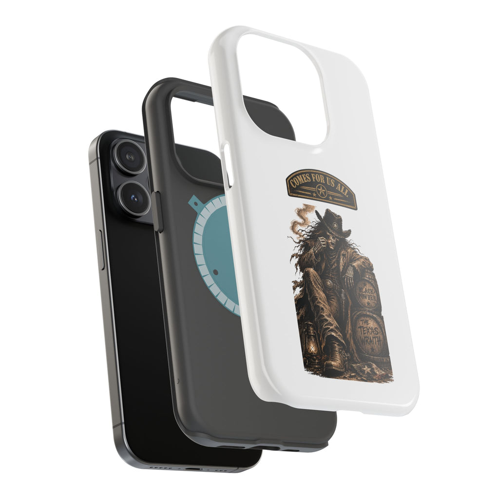 Cowboy Reaper Phone Case — 'Comes For Us All' Magnetic Impact-Resistant Design