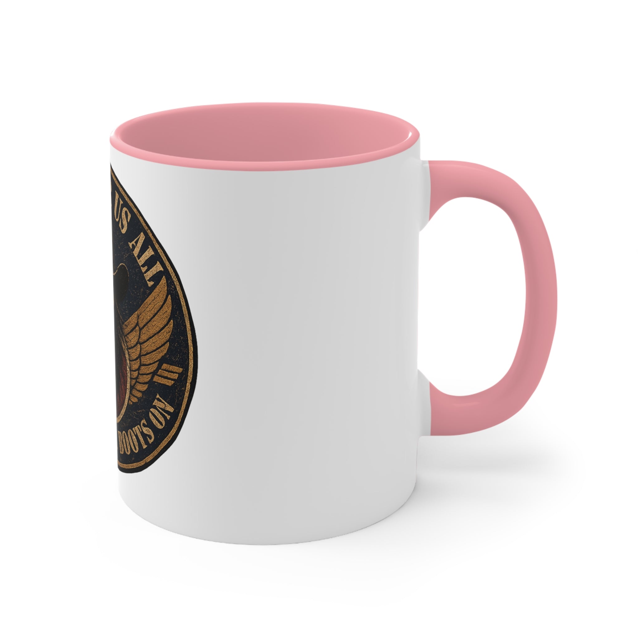 Skull Cowboy Accent Mug — "Comes For Us All" Gothic Biker Coffee Cup
