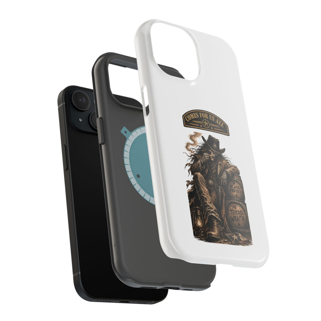 Cowboy Reaper Phone Case — 'Comes For Us All' Magnetic Impact-Resistant Design