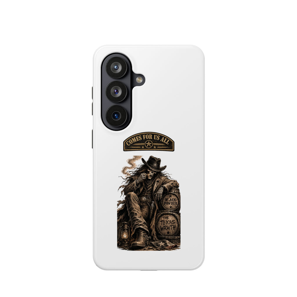 Cowboy Reaper Phone Case — 'Comes For Us All' Magnetic Impact-Resistant Design