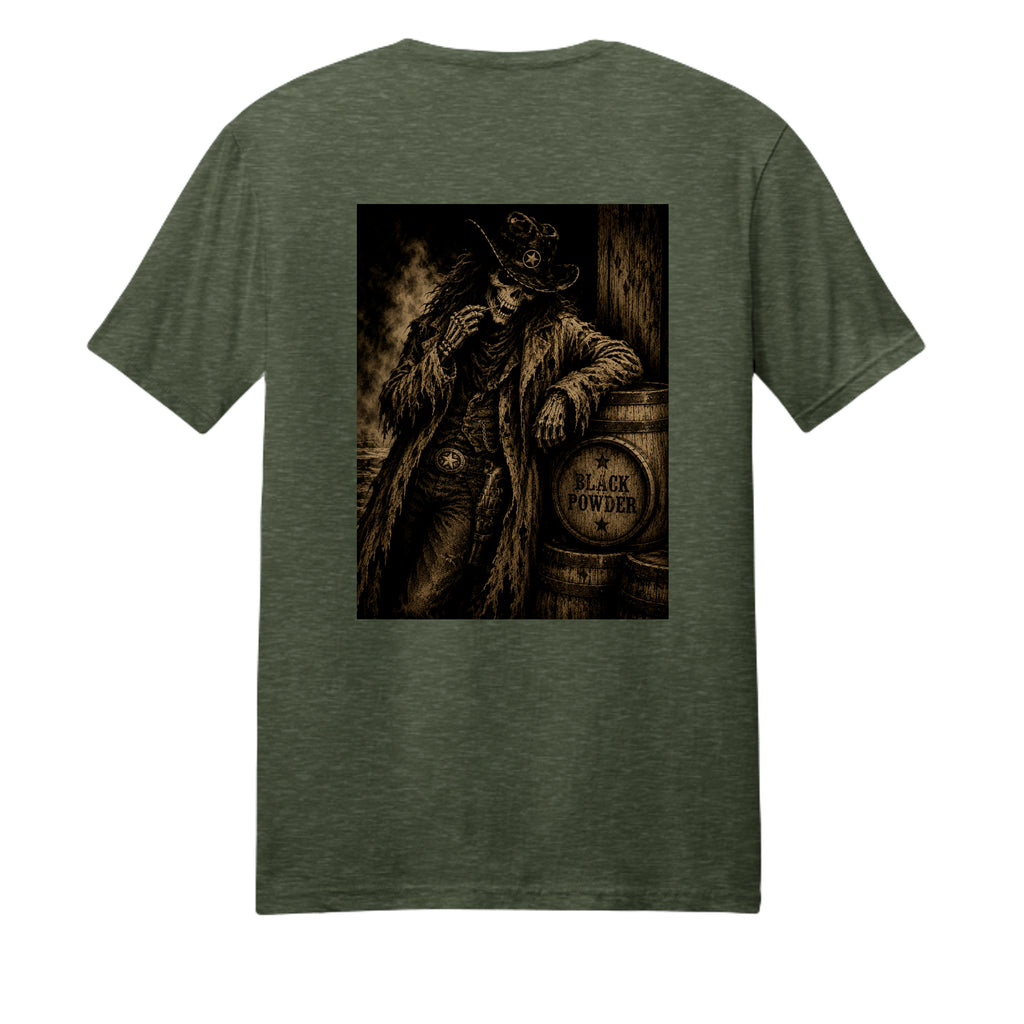Heathered Forest Green - DM108 - BACK