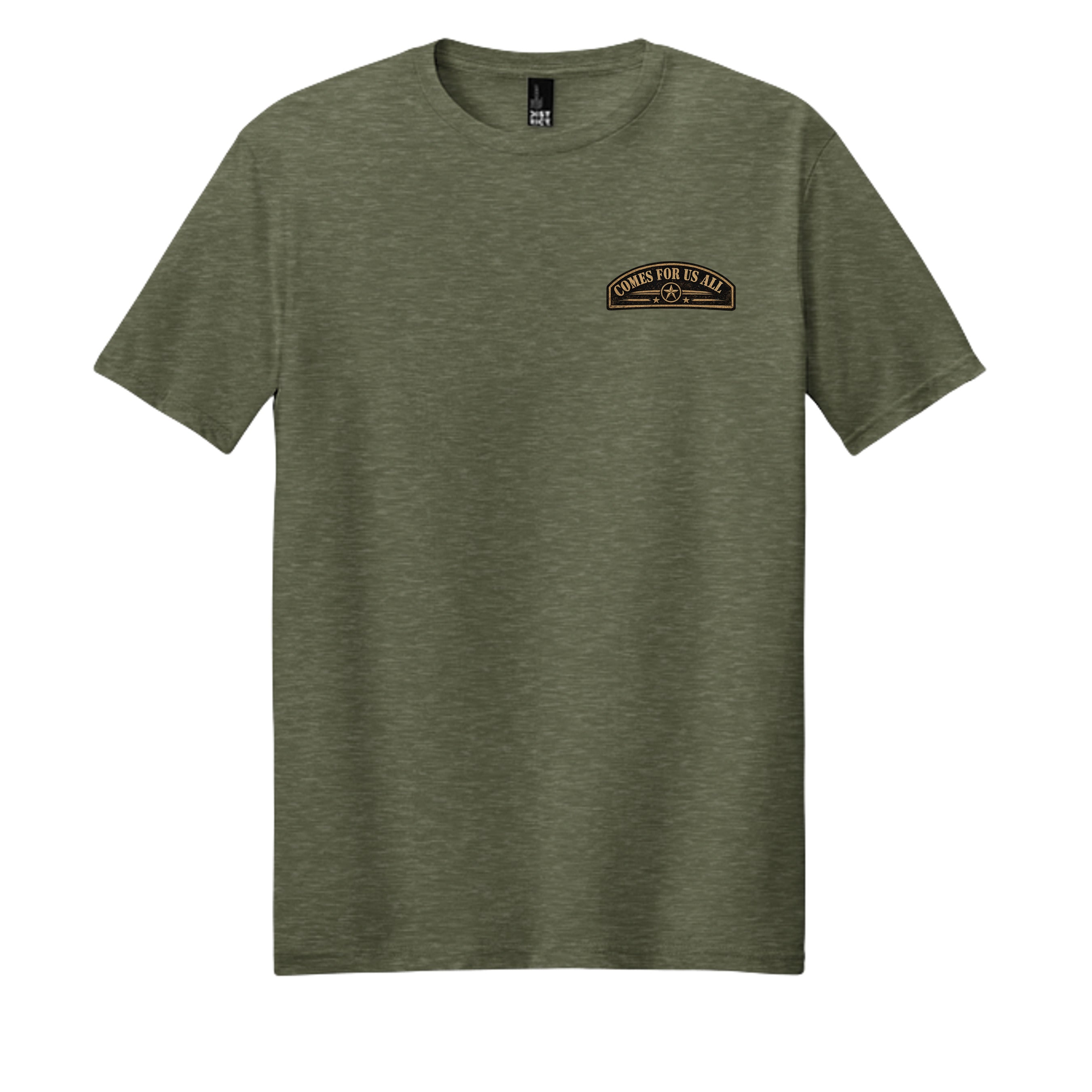 Heathered Olive - DM108 - FRONT