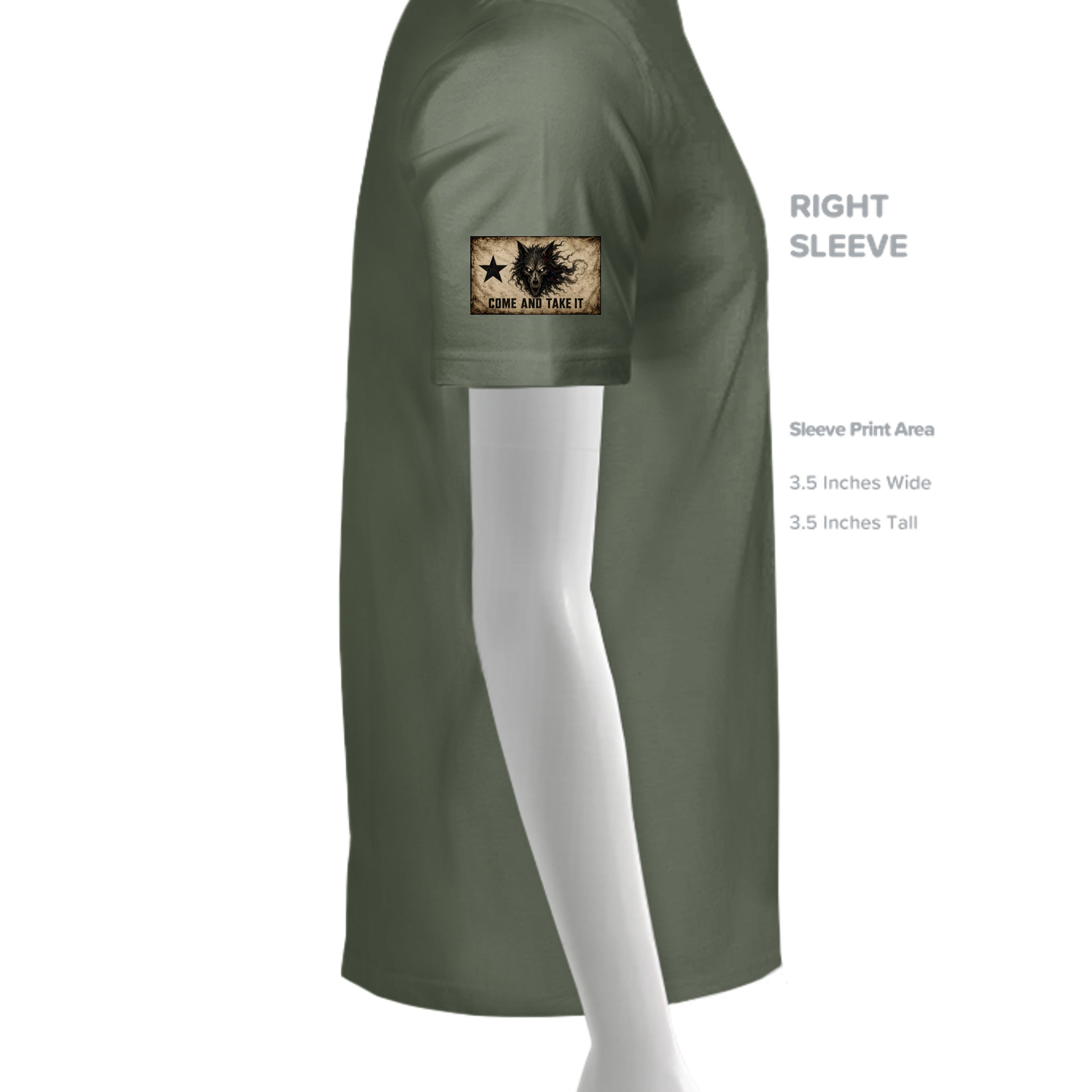 MILITARY GREEN - G200 - SLEEVE_RIGHT