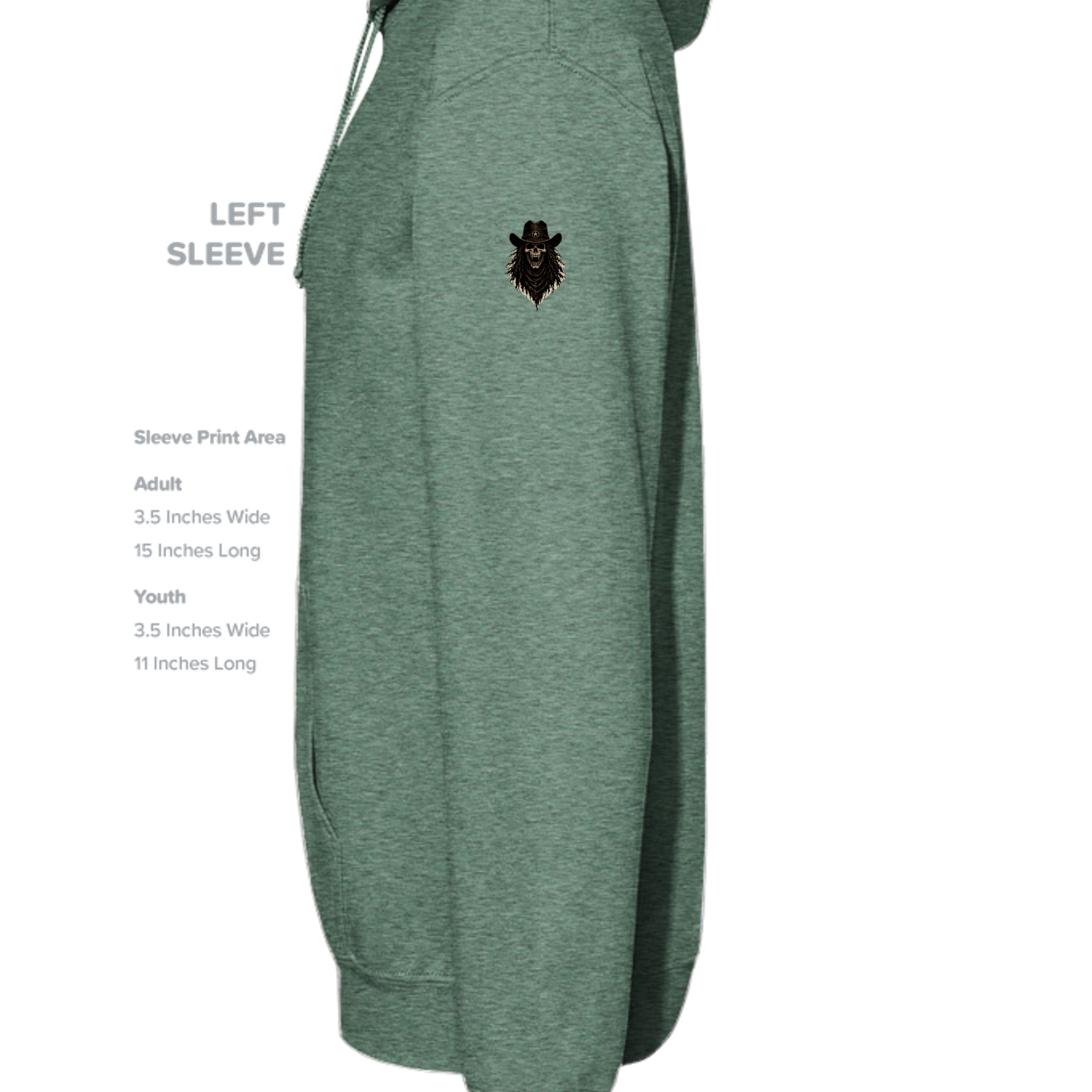 Heather Sport Dark Green - G185 - SLEEVE_LEFT