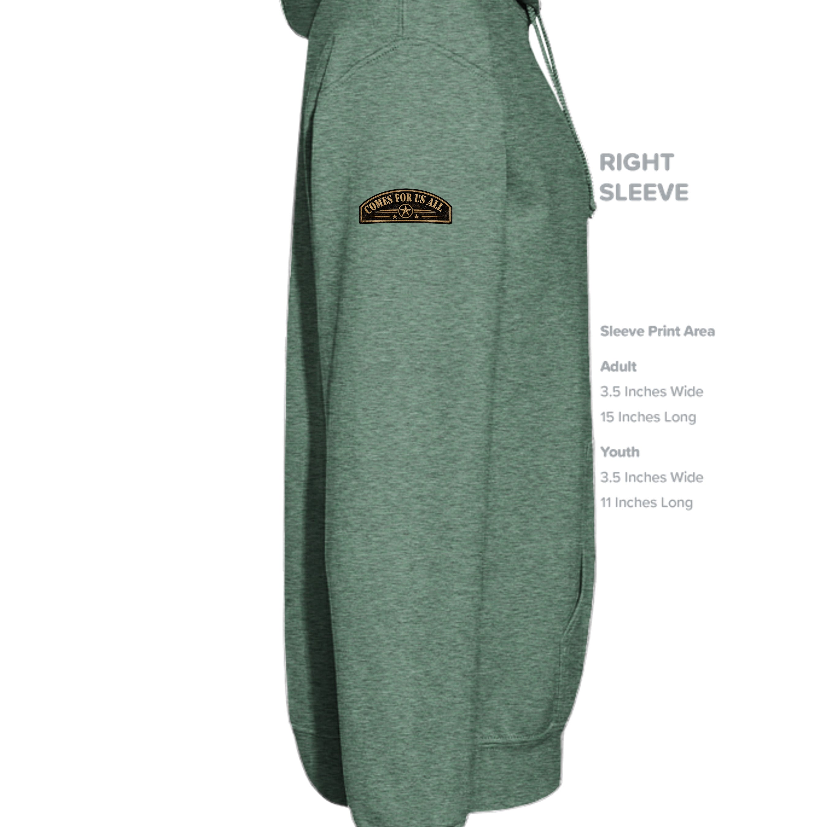 Heather Sport Dark Green - G185 - SLEEVE_RIGHT