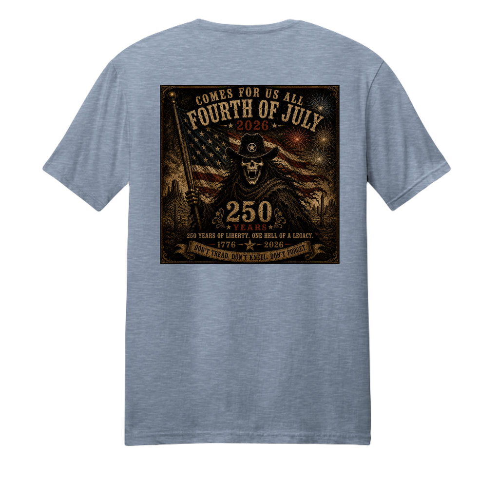 Flint Blue Heather - DM108 - BACK