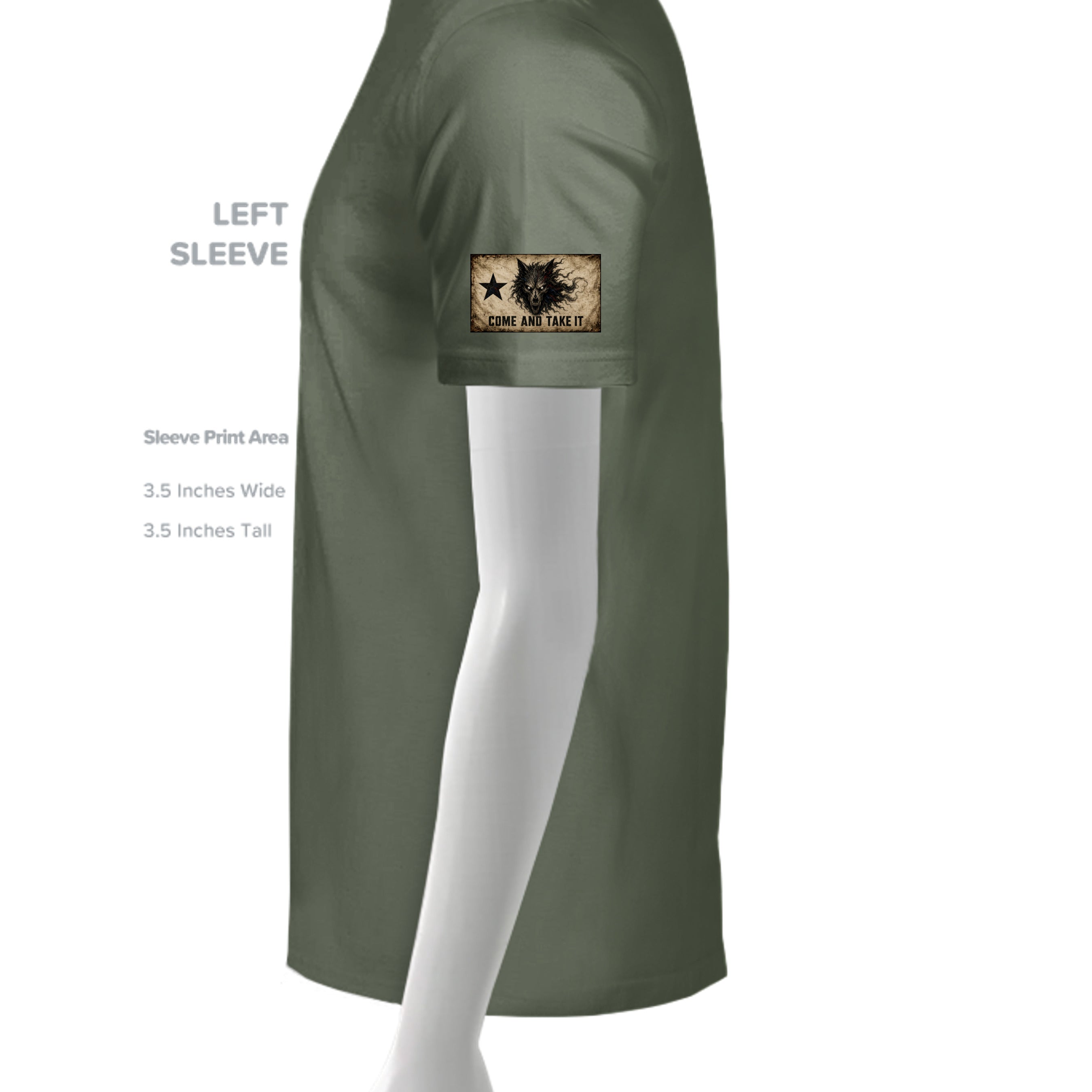 MILITARY GREEN - G200 - SLEEVE_LEFT