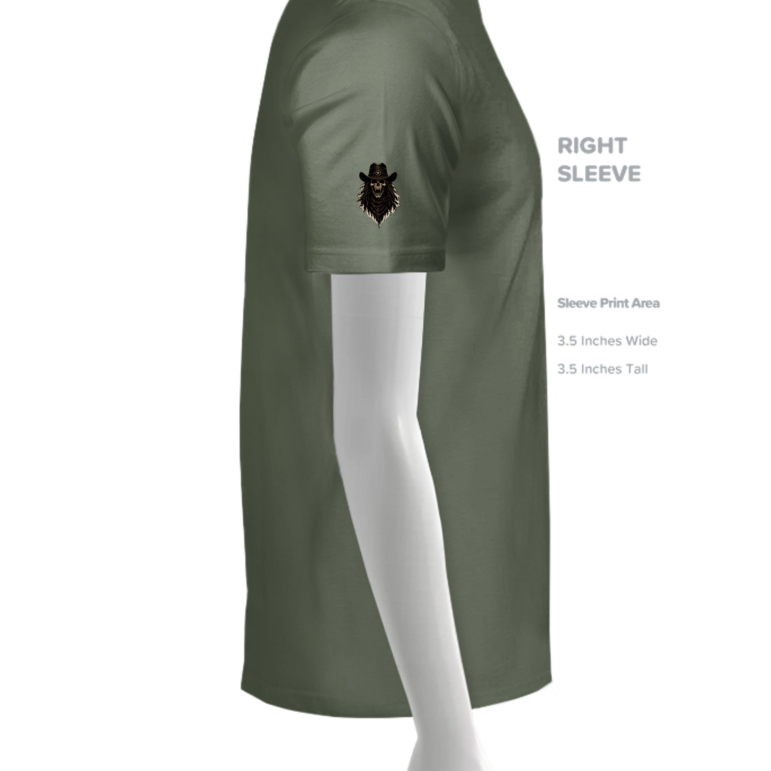 MILITARY GREEN - G200 - SLEEVE_RIGHT