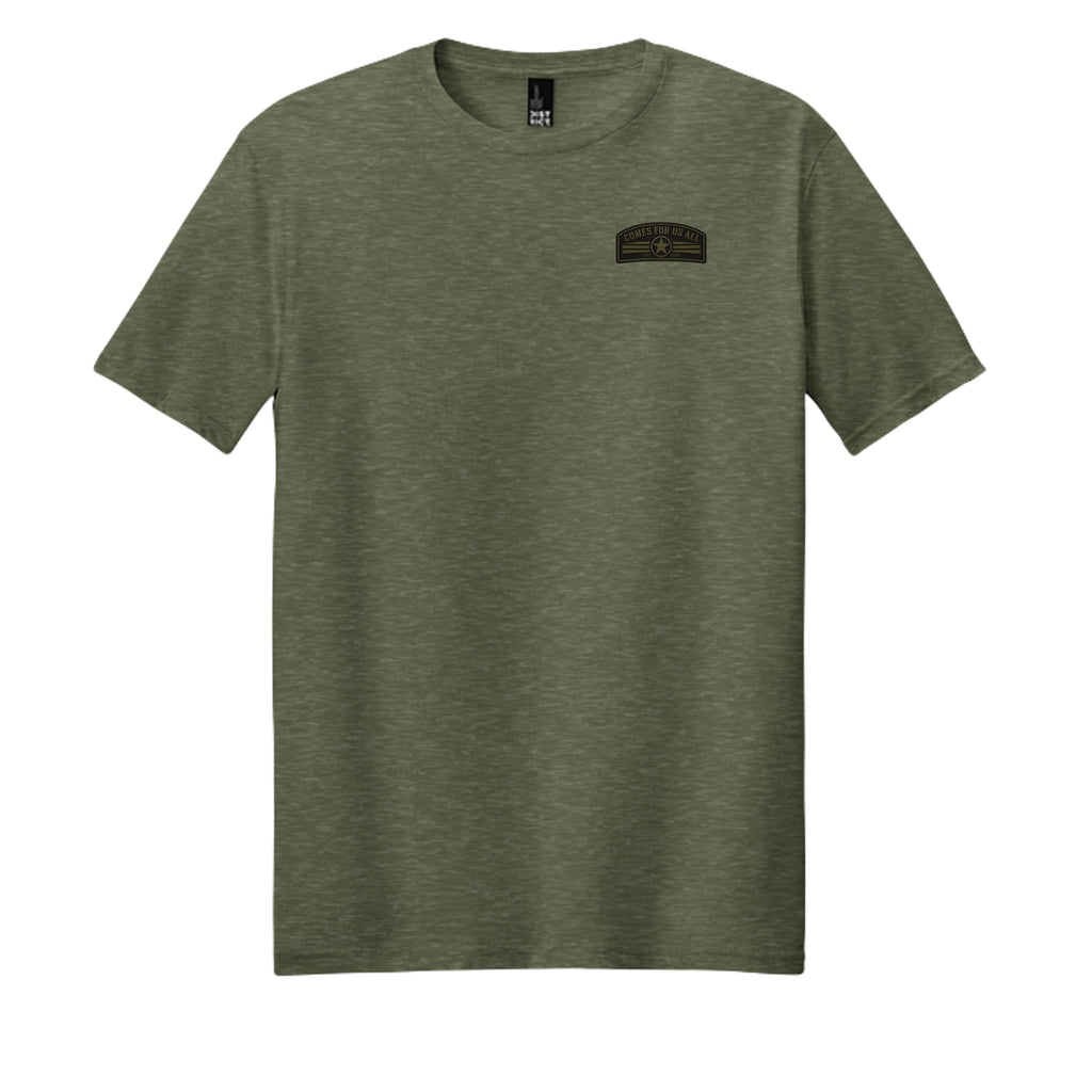 Heathered Olive - DM108 - FRONT