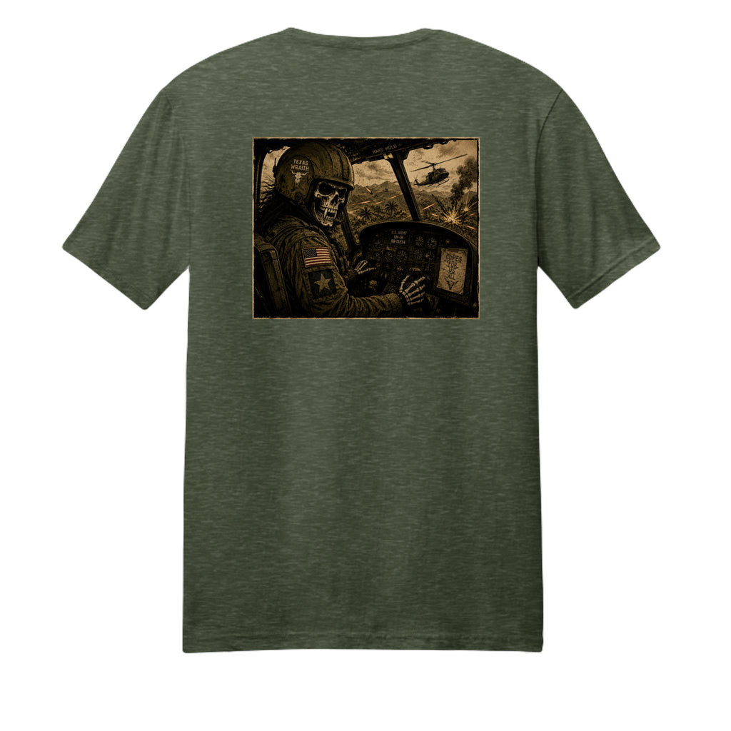Heathered Forest Green - DM108 - BACK