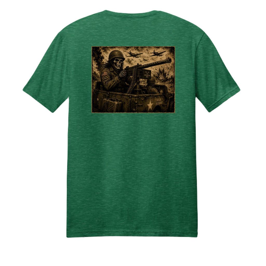 Heathered Kelly Green - DM108 - BACK