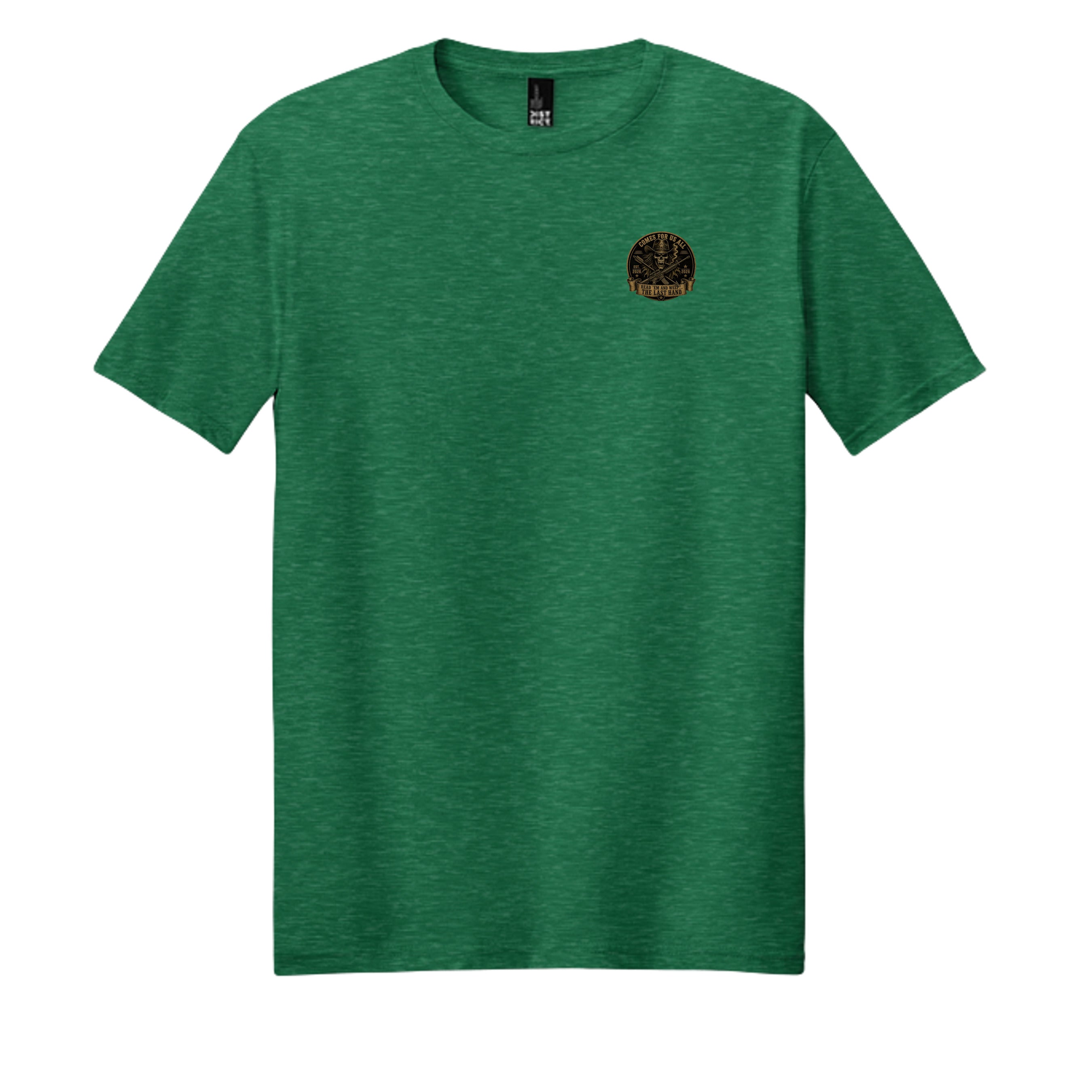Heathered Kelly Green - DM108 - FRONT