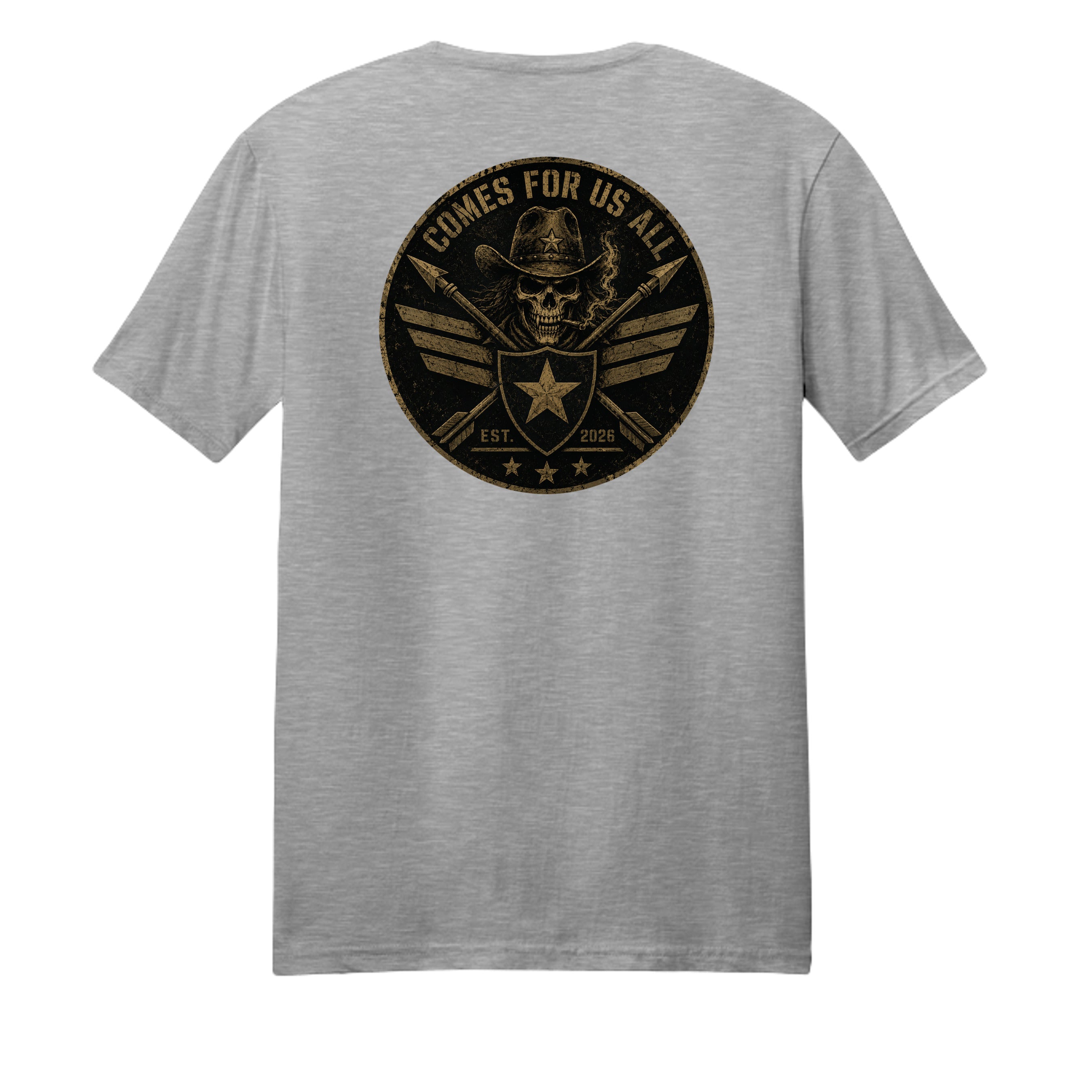 Light Heather Grey - DM108 - BACK