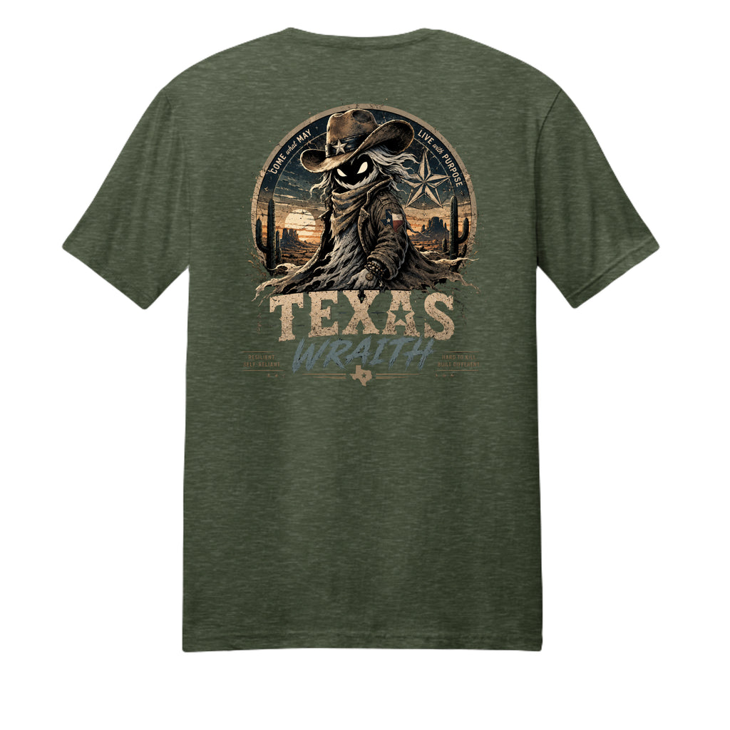 Heathered Forest Green - DM108 - BACK