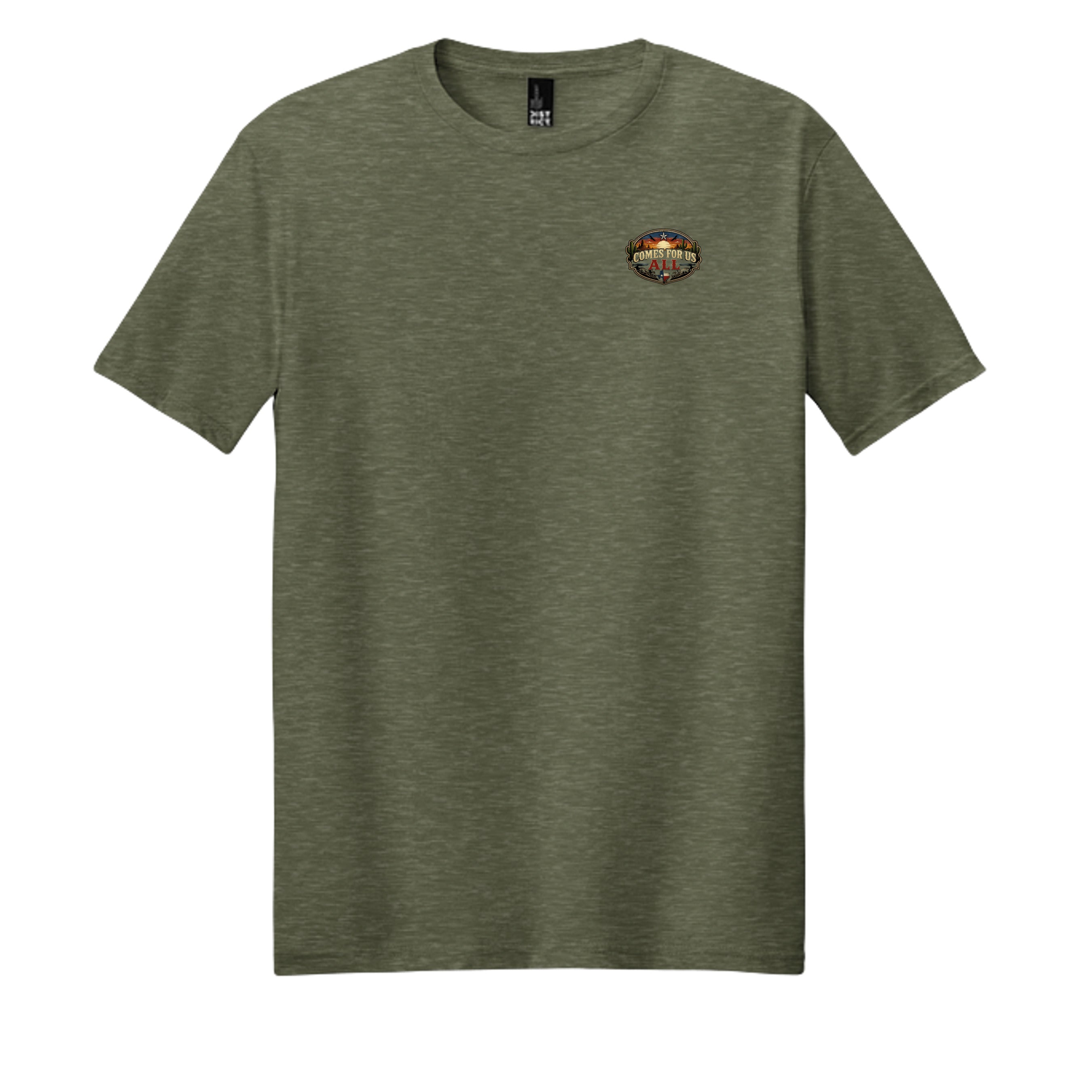 Heathered Olive - DM108 - FRONT